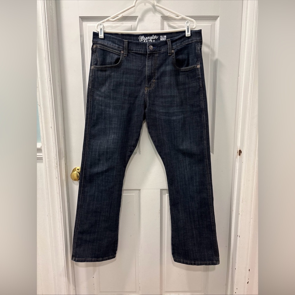 Wrangler Retro Men’s Dark Wash Bootcut Jeans